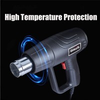 Pistol cu Aer Cald, Suflanta Aer Cald, 2000 W, 600 °C Temperatura Maxima, 2 Trepte de putere, Negru