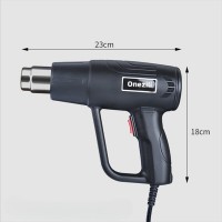 Pistol cu Aer Cald, Suflanta Aer Cald, 2000 W, 600 °C Temperatura Maxima, 2 Trepte de putere, Negru