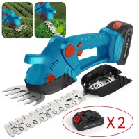 Foarfeca Electrica 2 in 1 pentru Gradina, 2 Acumulatori de 36V, pentru Iarba si Gard Viu Foarfeca Electrica 2 in 1 pentru Gradina, 2 Acumulatori de 36V, pentru Iarba si Gard Viu