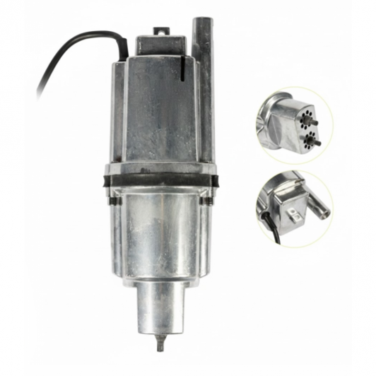 Pompa Apa Submersibila pe Vibratie, 2 Sorburi, 1000W, 35L/min, 2860 RPM, refulare 80 m, cablu 10 m