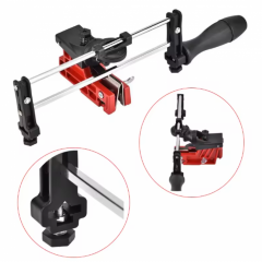 Dispozitiv manual ascutit lantul de drujba, unghiuri precise de taiere, sistem de fixare pe lama