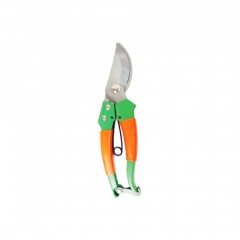 Foarfeca vie, Manere ergonomice din aluminiu acoperit cu PVC, portocaliu-verde Foarfeca vie, Manere ergonomice din aluminiu acoperit cu PVC, portocaliu-verde