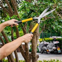 Foarfeca extensibila pentru gard viu, din metal, 58-73 cm, Galben Foarfeca extensibila pentru gard viu, din metal, 58-73 cm, Galben