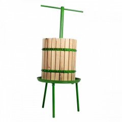 Teasc, presa din lemn pentru zdrobit struguri, fructe, 40 L, diametru cos 35 cm Teasc, presa din lemn pentru zdrobit struguri, fructe, 40 L, diametru cos 35 cm