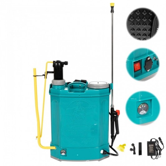 Pompa Stropit 2 in 1, Electrica+Manual, 16L, Vermorel, Acumulator 12V 8Ah, Presiune de lucru 2.3 MPA Pompa Stropit 2 in 1, Electrica+Manual, 16L, Vermorel, Acumulator 12V 8Ah, Presiune de lucru 2.3 MPA