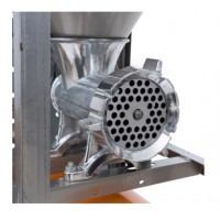 Masina tocat carne Nr.32, cu cadru, motor electric 4 kw, masuta aluminiu, 1400 rpm, 2 kg/ min