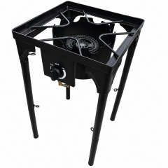 Arzator de Exterior, 2 Arzatoare Gaz, Pirostrie Fonta, GPL, Reglabil Inaltime, Picioare Detasabile Arzator de Exterior, 2 Arzatoare Gaz, Pirostrie Fonta, GPL, Reglabil Inaltime, Picioare Detasabile