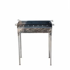 Gratar Metalic pe Carbuni, Picioare detasabile, Sistem de ventilatie, Reglabil 2 nivele, 60 x 40 cm