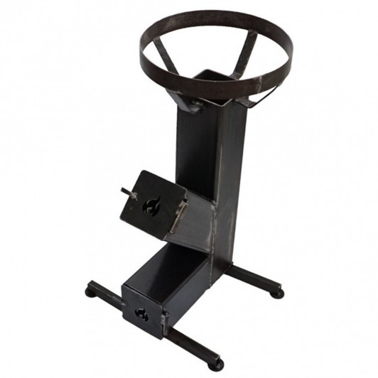 Soba Gatit la Exterior / Camping, tip Racheta, Eficienta Termica Ridicata, 150 x 150 cm, Grosime 4mm