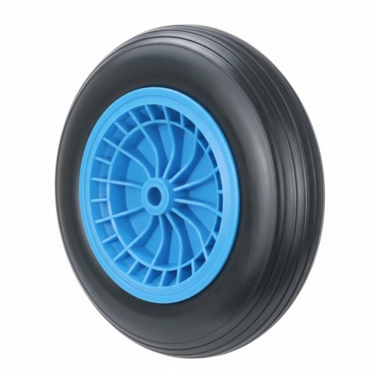 Roata roaba Spuma 400-8, ax 14'’, interior plastic, pentru utilizarea intensiva, Albastru