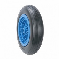 Roata roaba Spuma 400-8, ax 14'’, interior plastic, pentru utilizarea intensiva, Albastru