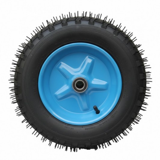 Roata roaba 400-8, ax 20’’, pentru Utilizarea Intensiva, Aderenta Excelenta, Albastru