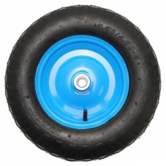 Roata roaba 400-8, ax subtire 14’’, pentru Utilizarea Intensiva, Aderenta Excelenta, Albastru