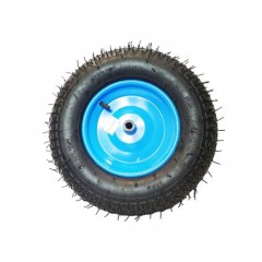 Roata roaba 400-8, ax subtire 14’’, cu Bucsa, Utilizarea Intensiva, Aderenta Excelenta, Albastru