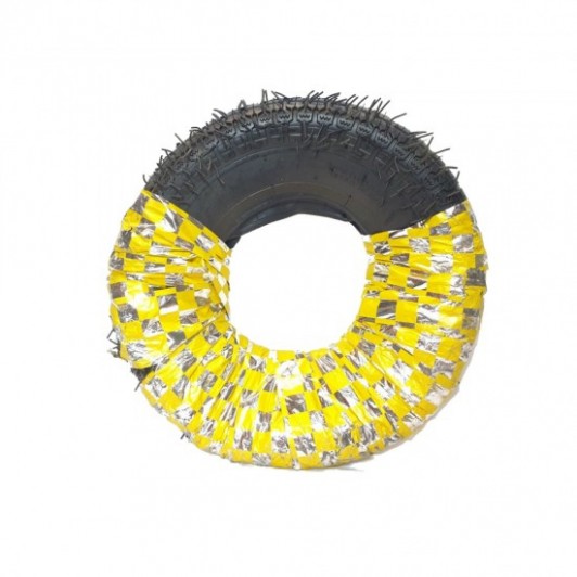Set Accesorii: Cauciuc si Camera 400-8, Material premium, Inlocuire Usoara, Folie gabena