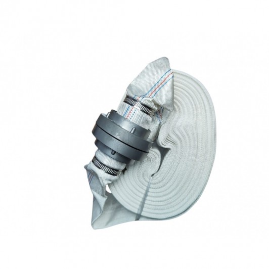 Furtun pompier 2'', 20M, 8 Bari, Tesatura sintetica rezistenta la exterior, cu Cuple