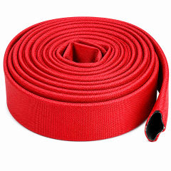 Furtun Pompier Premium, 2'', 20M, 8 Bari, Robust si Fiabil, fara Cuple, Rosu