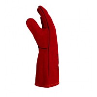 Manusi protectie (palmari), pentru sudor, 35cm, confectionate din spalt bovina, Rosu Manusi protectie (palmari), pentru sudor, 35cm, confectionate din spalt bovina, Rosu