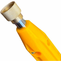 Tija vermorel 2.7M Metal + accesoriu galben, Cap tija bronz