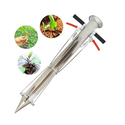 Plantator Manual, Semanatoare Rasaduri Inox, Plantari Efectuate din Picioare, EDLMX361
