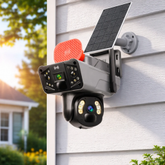 Camera de Supraveghere Solara 5G, 360°, Dual Lens, 8MP, Night Vision, Audio bidirectional, EF155-7