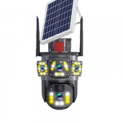 Camera Supraveghere 4G, Panoramica, Panou Solar, Doua Lentile, Full HD, 10X, NV, Waterproof, EF15562