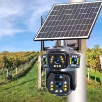 Camera Supraveghere 4G, Panoramica, Panou Solar, Doua Lentile, Full HD, 10X, NV, Waterproof, EF15562
