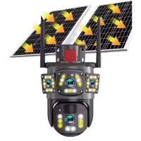 Camera Supraveghere 4G, Panoramica, Panou Solar, Doua Lentile, Full HD, 10X, NV, Waterproof, EF15562