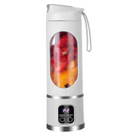 Blender Portabil Electric, 450 ml, 12 Lame din Otel Inoxidabil, Incarcare USB, EF131-3