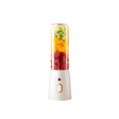 Blender electric portabil, alb, 10 lame, 40W, set cu pahar de suc si pahar auxiliar, EF161-17-2