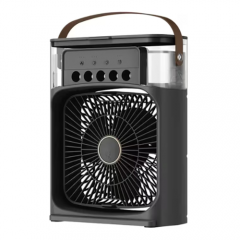 Mini Ventilator Portabil, Racitor Aer, Umidificator, Purificator, Rezervor Apa, Negru, EF168-6N