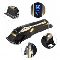 Masina de Tuns Profesionala cu Acumulator si Afisaj LCD, Lama Reglabila si 4 Gratare, EMKM1990B