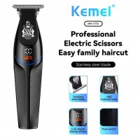Aparat de Tuns Profesional pentru Contur cu Afisaj LCD si Acumulator, Trimmer fara Fir, EMKM1772