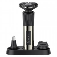 Set de Ingrijire 3 in 1, Aparat Ras, Tuns, Nas si Urechi, USB Type C, LED, Fara Fir, EMQSH801