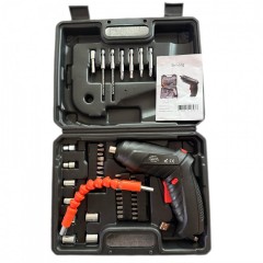 Set Surubelnita electrica cu acumulator 600 mAh, 3Nm, 260 RPM + 45 accesorii, EF167-1-2