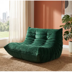 Canapea 2 Persoane, Interior din Spuma, Ergonomic, 100x130x70 cm, Verde, EF151-2V