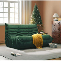 Canapea 2 Persoane, Interior din Spuma, Ergonomic, 100x130x70 cm, Verde, EF151-2V