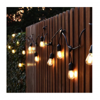 Ghirlanda Cu Becuri Luminoase, Alimentare Priza, LED, 20 Metri, 2W, 3000K, IP65, Neagra, EF165-2-2