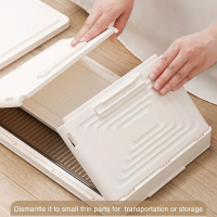Organizator Multifunctional, Pliabil, 4 Niveluri, cu Usi Transparente, 71, 5 x 35 x 20 cm, EF154-5