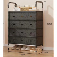 Dulap Multifunctional pentru Depozitarea Pantofilor, 5 Rafturi, 101x30x60 cm, EF152-8