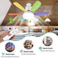 Ventilator cu Iluminare LED, Lumina Naturala/Rece/Calda, Telecomanda, 3 viteze, Timer, Multicolor Ventilator cu Iluminare LED, Lumina Naturala/Rece/Calda, Telecomanda, 3 viteze, Timer, Multicolor