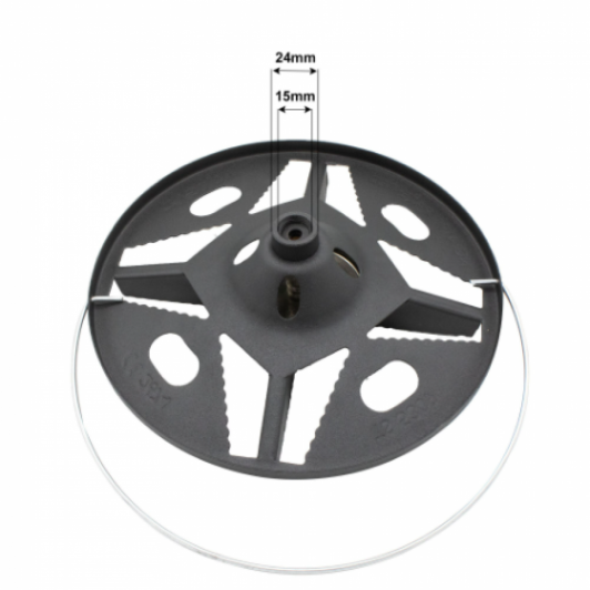 Arzator pentru Butelie, Ochi Mare, Tabla groasa cu aliaj cromat, EDLMX126