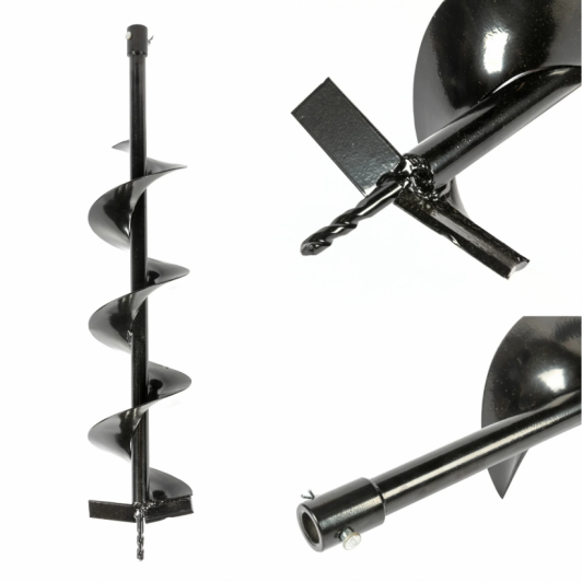 Burghiu pamant 200-800 mm, universal, pentru majoritatea tipurilor de motoburghie, EDLMX203