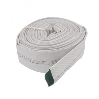 Furtun pompier 3'', 20M, 8 bari, alb, fara cuple, material textil, cauciucat pe interior, EDLMX553