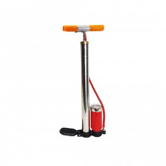 Pompa auto cu manometru, cilindru metal si maner din metal, 54 x 14 x 6 cm, EDLMX466
