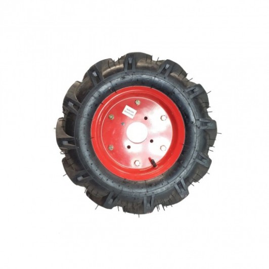 Roata motocultor 500-10 flansa, janta metalica, cauciuc special cu aderenta, EDLMX484