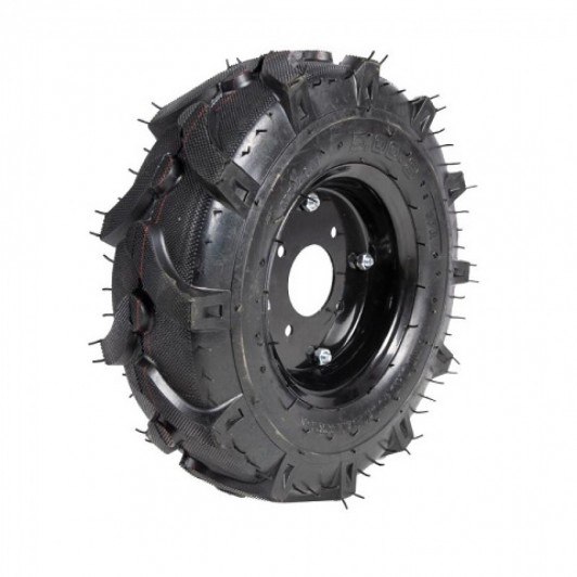 Roata motocultor 500-8 flansa, janta otel, cauciuc special cu aderenta, EDLMX865