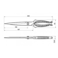 Foarfec multifunctional de tuns oi, trandafiri, animale, caini, maner ROSU 13'' MX1636 Foarfec multifunctional de tuns oi, trandafiri, animale, caini, maner ROSU 13'' MX1636