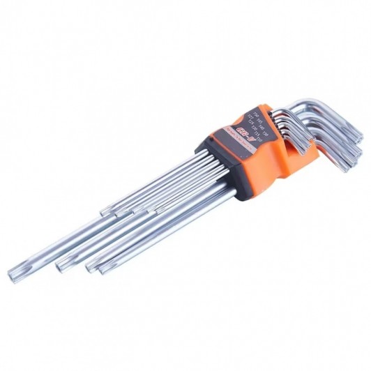 Set 9 CHEI imbus, TORX, cu brat lung din otel forjat nichelat, 2.5-10 mm MX1131 Set 9 CHEI imbus, TORX, cu brat lung din otel forjat nichelat, 2.5-10 mm MX1131