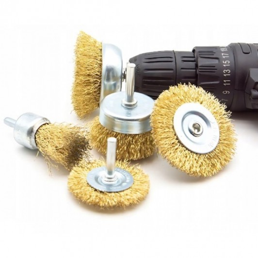 Perie sarma pentru bormasina, set 5 piese MX1143 Perie sarma pentru bormasina, set 5 piese MX1143